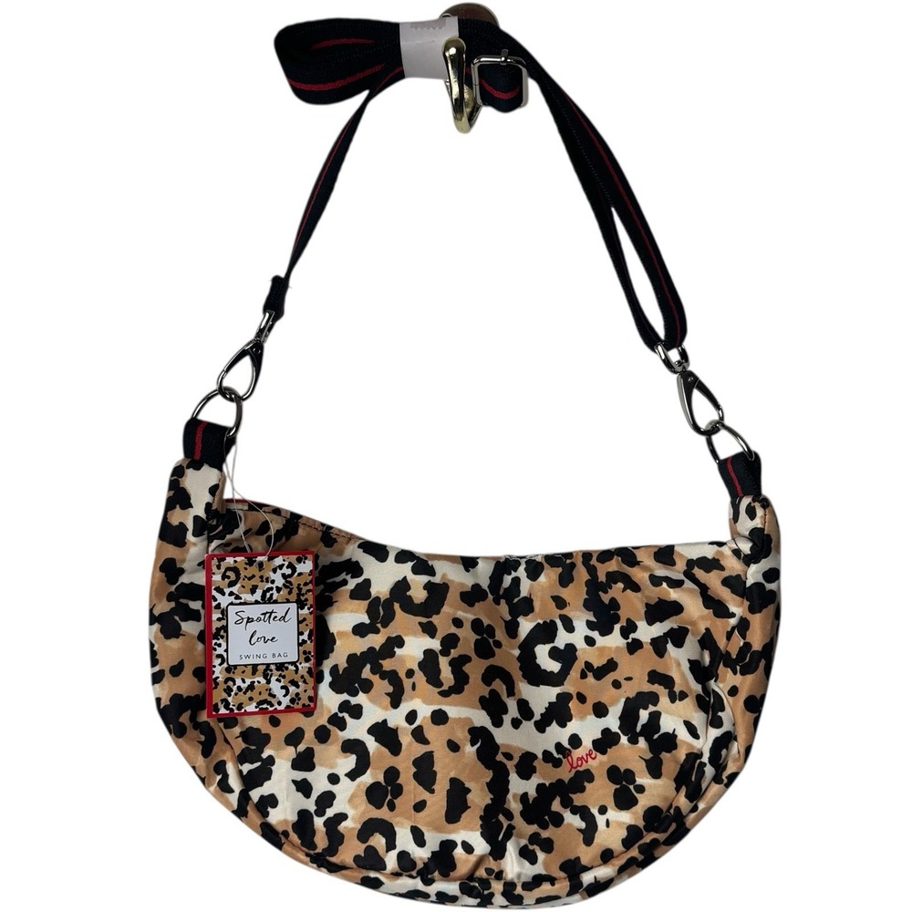NEW Brighton Spotted Love Swing‎ Bag Leopard Animal Print Travel Chic Luxury - Picture 5 of 9